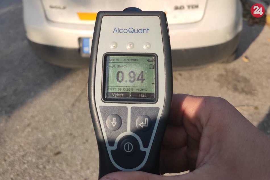 FOTO: Hliadka PMJ z Trenčína namerala Stanislavovi z Ukrajiny 1,96 promile