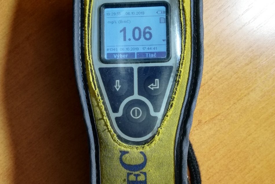 FOTO: Ukrajinský vodič Roman (24) nafúkal 2,21 promile alkoholu