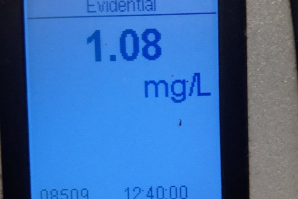 V OBRAZOCH: Bystričan (62) krátko popoludní nafúkal vyše 2 promile