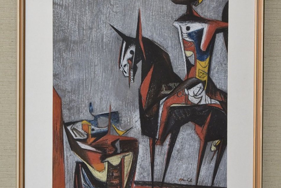 Výstava obrazov V. Hložníka