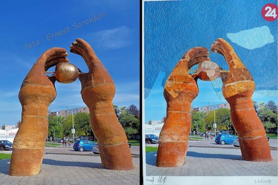 Mozaika verzus fotografia od Ernesta Šorokšáriho