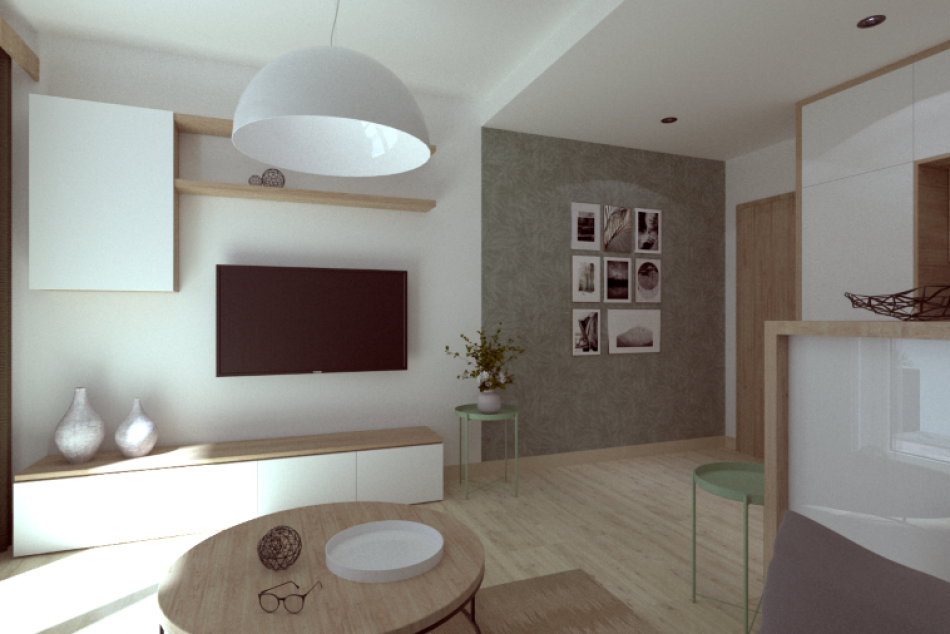 Byty Barbora: Vizualizácia interiéru