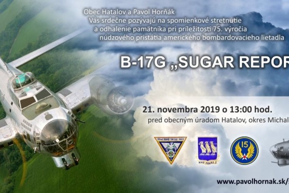 Pozvánka na spomienkové stretnutie, kde núdzovo pristáli americkí letci