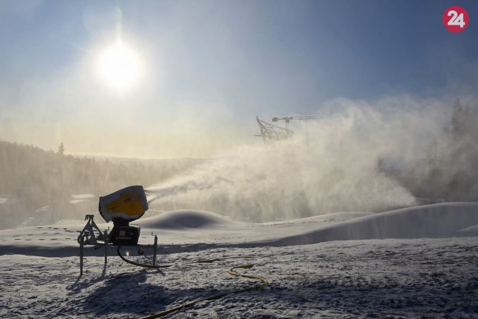 Zasnežovanie na Štrbskom Plese