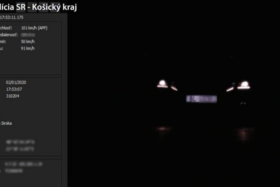 Cez obec Zemplínska Široká preletel rýchlosťou 101 km/h: Dostal 500 eur pokutu