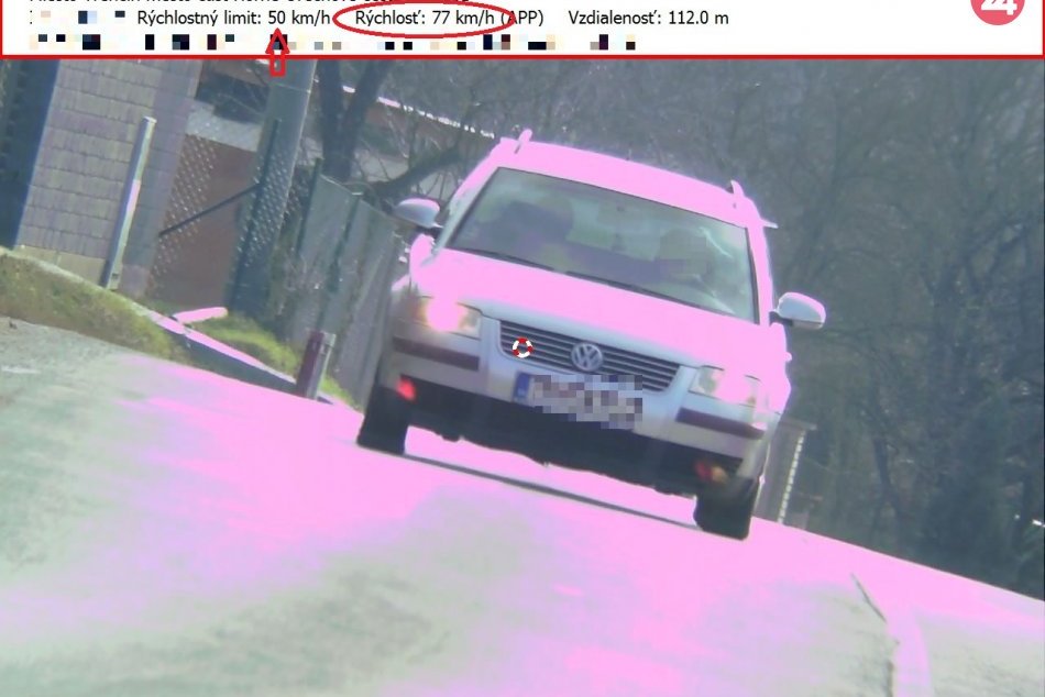 FOTO: Na Istebníckej ulici v Trenčíne Michal prekročil rýchlosť a aj nafúkal