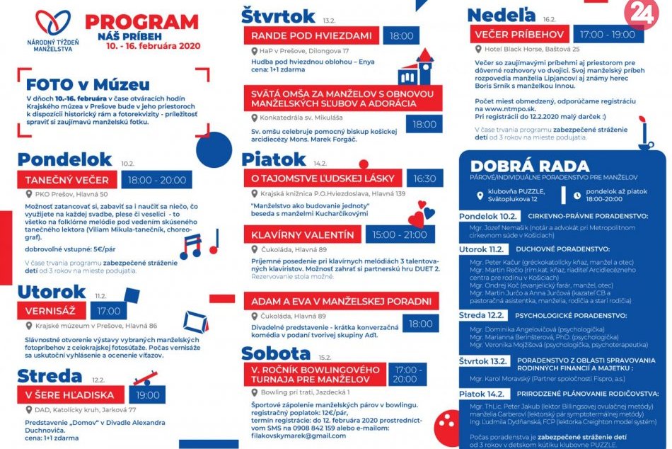 Obrazom: Kompletný program Národného týždňa manželstva v Prešove