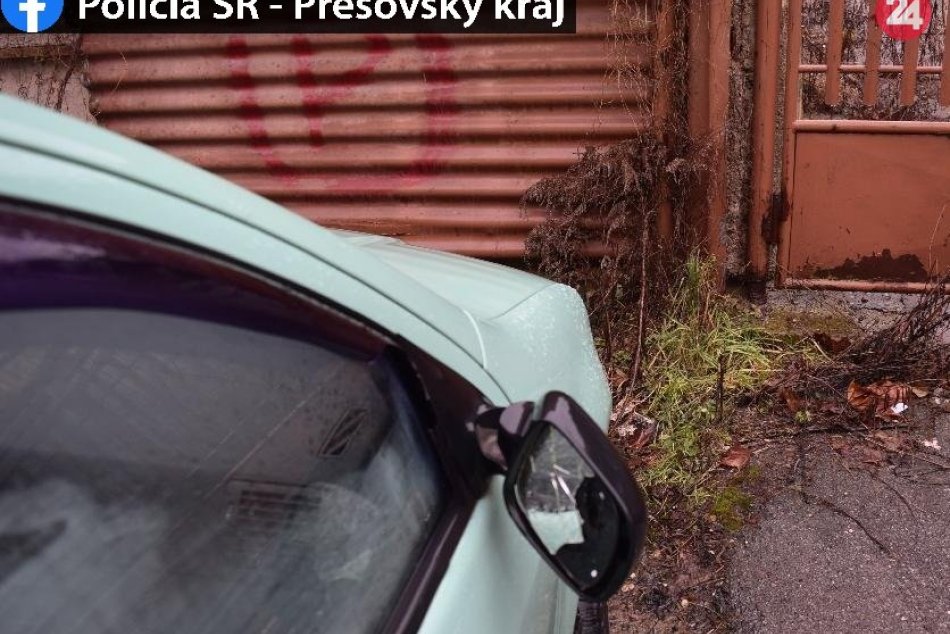 Po kolízii s chodkyňou v Prešove sa sám prihlásil na polícii