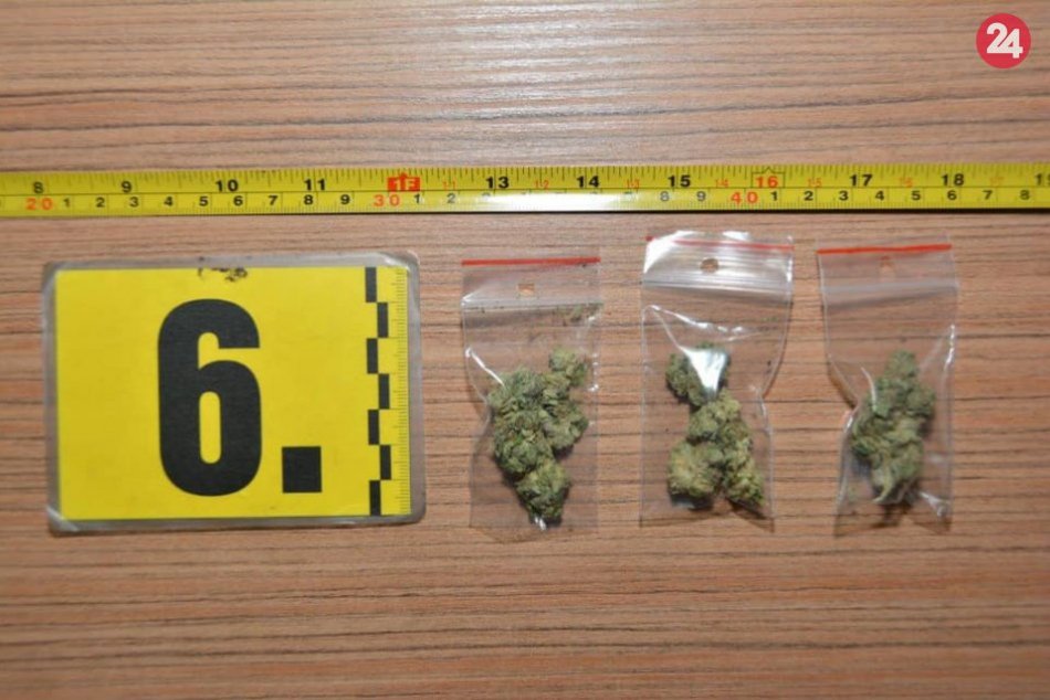 Policajné zábery z drogovej razie v Čadci