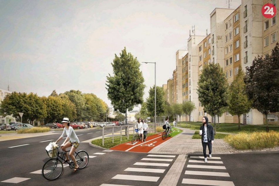 Cyklotrasa Saleziánska - vizualizácie projektu