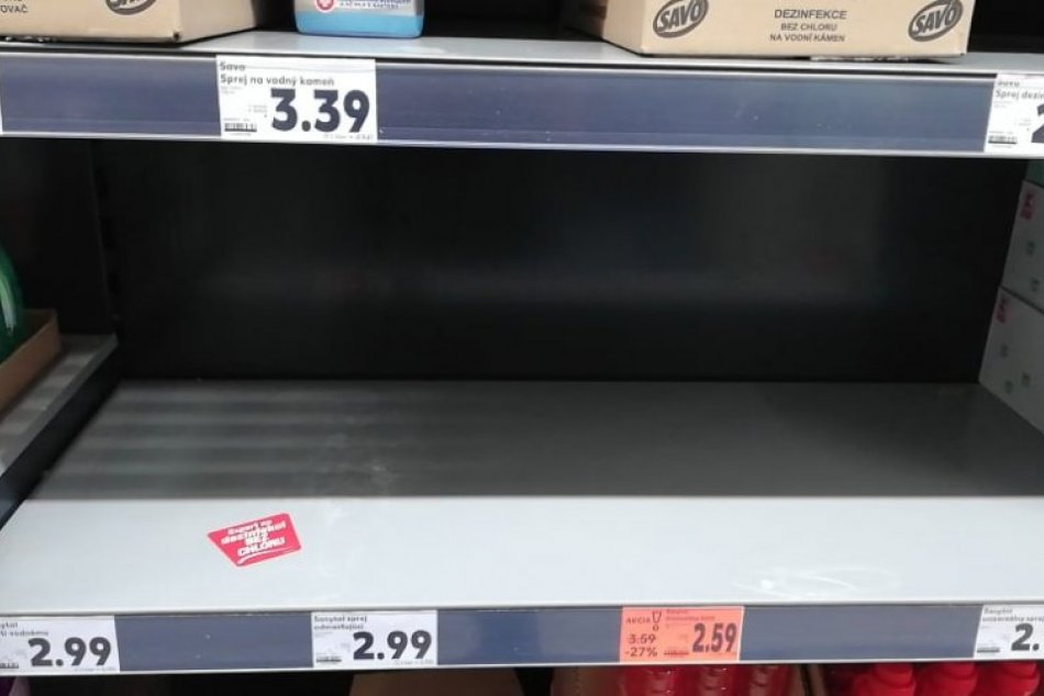 Koronavírus spôsobil, že sa rýchlo vypredáva rôzny tovar s dezinfekciou