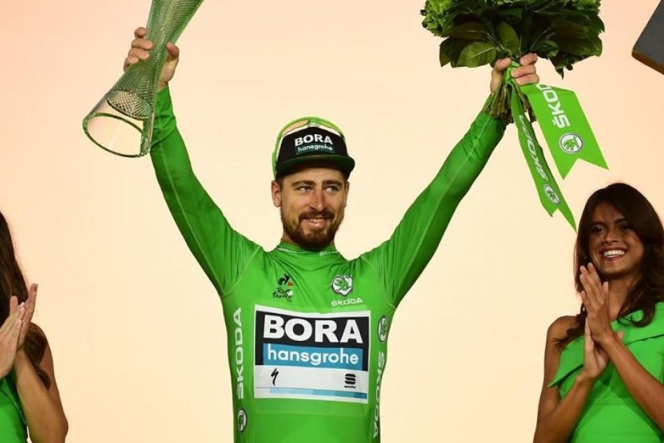 Peter Sagan v zelenom drese