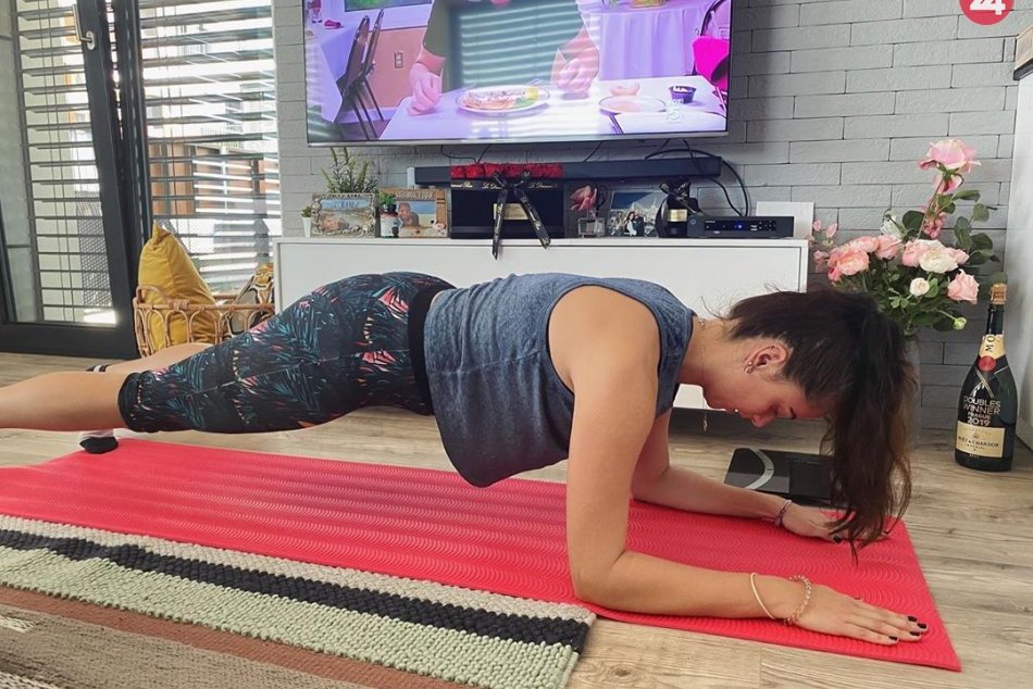 Tenistka Kužmová počas karantény