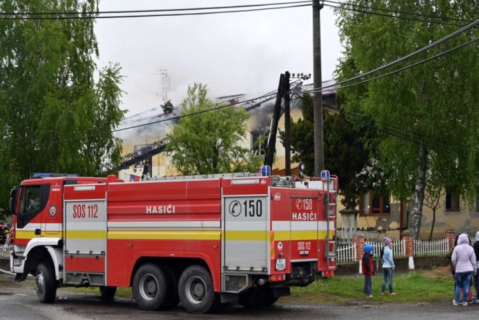 Požiar budovy obecného úradu
