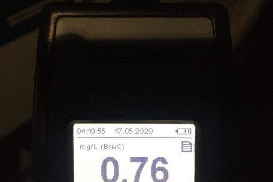 Mladý Zvolenčan jazdil s vyše 1,5 promile