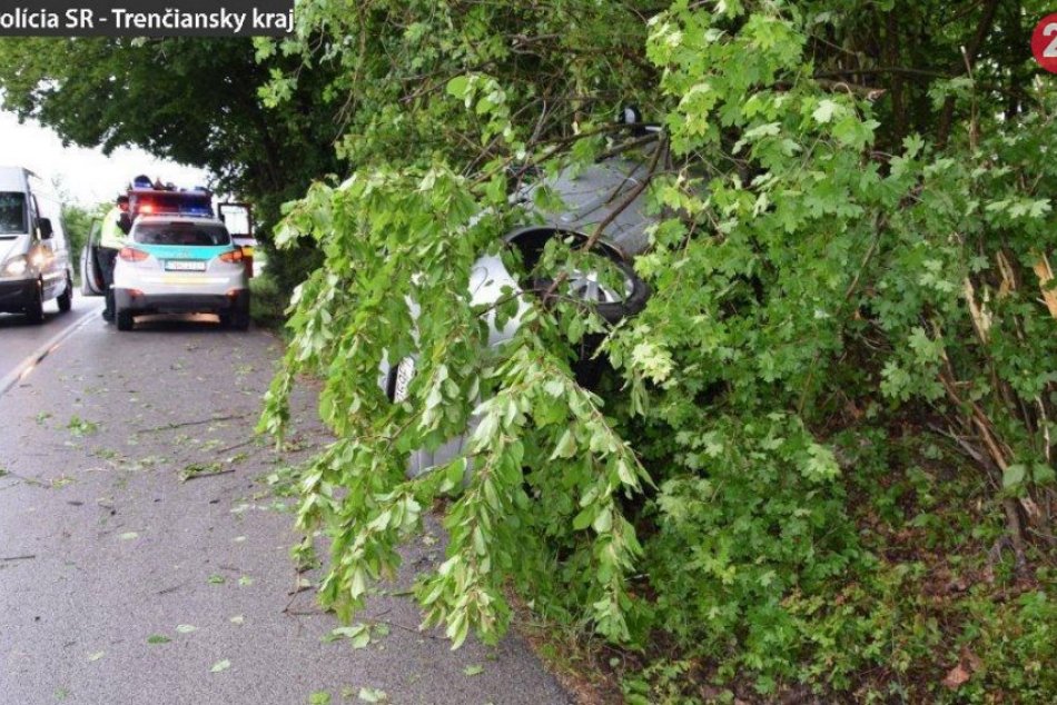 OBRAZOM: Nehoda medzi obcami Motešice a Neporadza, vodič nafúkal