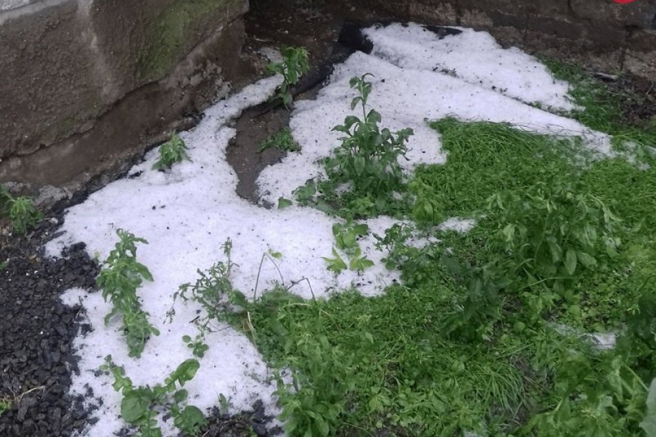 Krupobitie v Rimavskej Seči