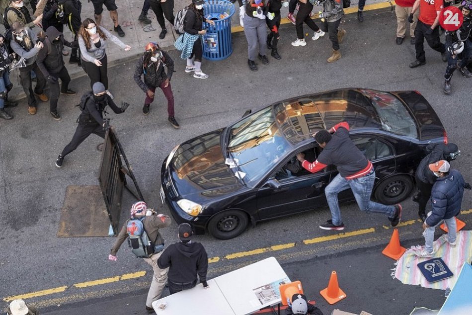 USA Seattle útok protesty demostracia Floyd