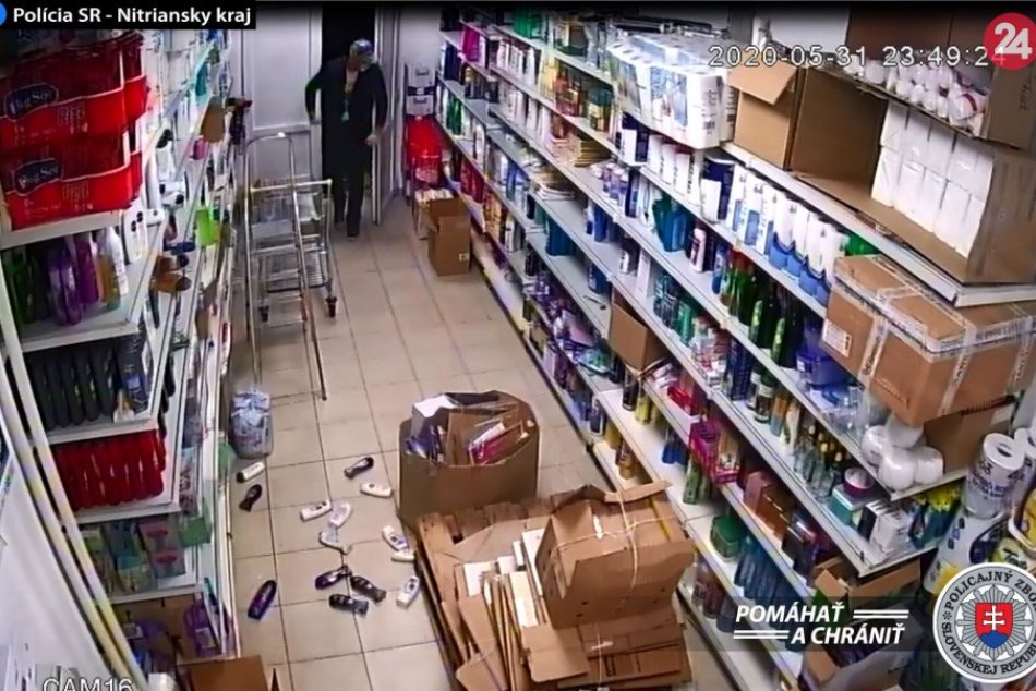 Zlodej sa vlámal do prevádzky drogérie