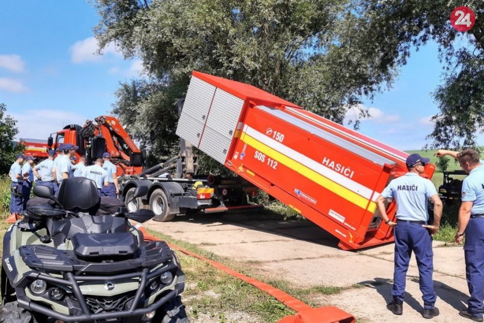 Povodňové cvičenie na nádrži Malá Domaša