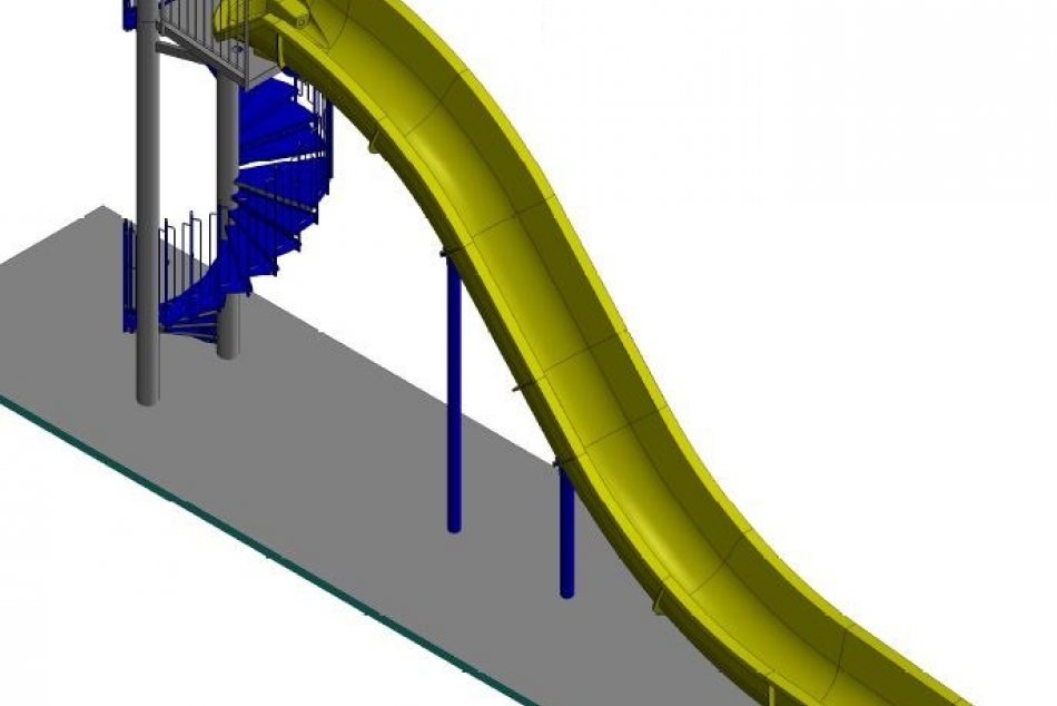 VIZUALIZÁCIA nového toboganu, ktorý má byť na považskobystrickom kúpalisku