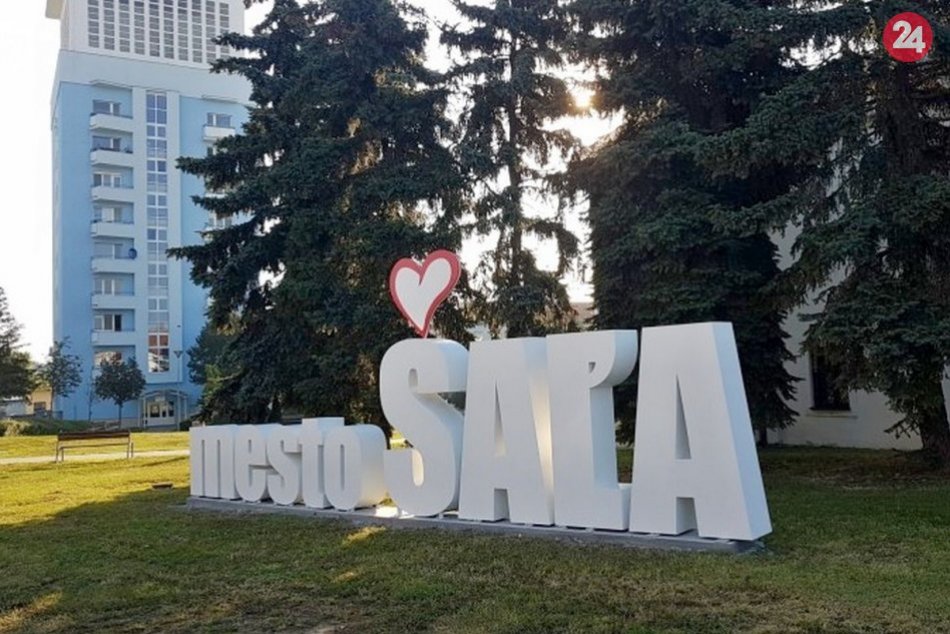 3D nápis “mesto ŠAĽA“