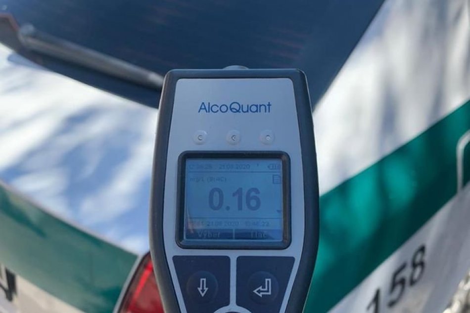 Bystričan nafúkal na ceste pri Hrone