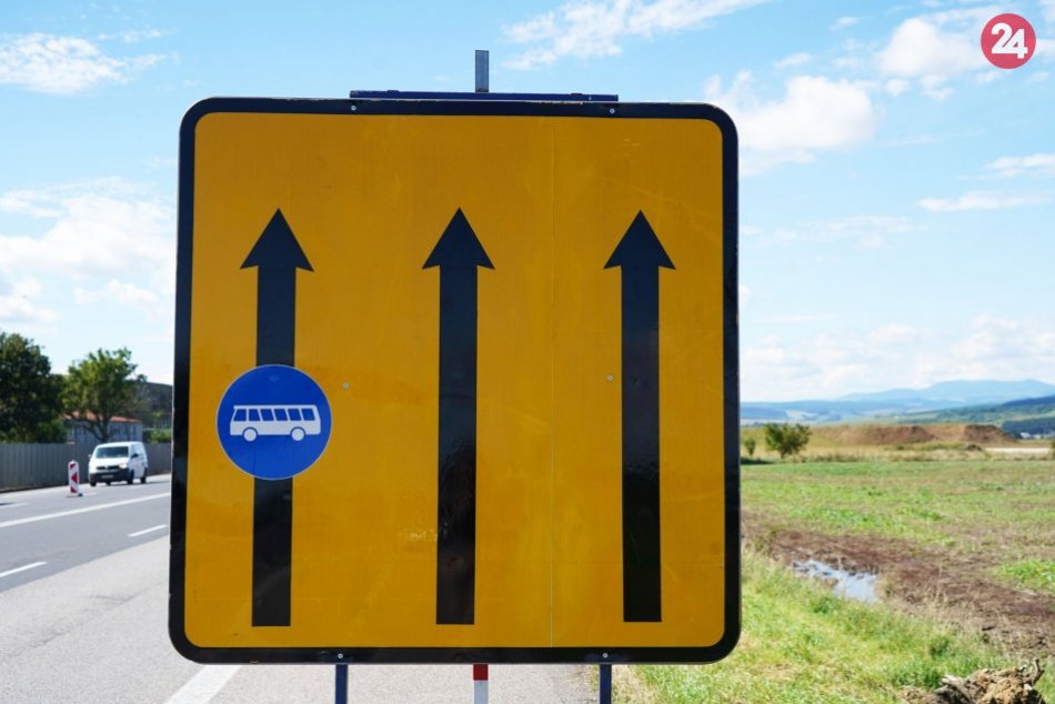 Obrazom: Zmena pri Prešove, pre autobusy tam vyhradili jazdný pruh