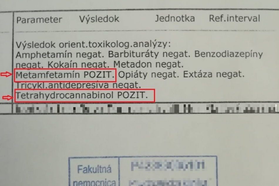 FOTO: Mladý vodič šoféroval v Trenčíne pod vplyvom drog