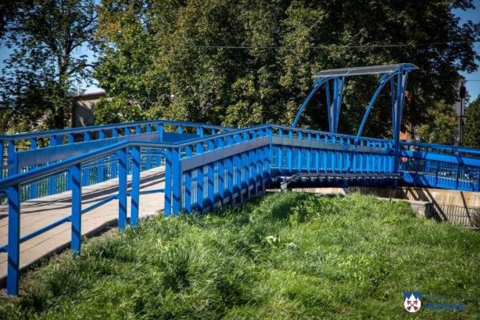 Opravená lávka pre peších v Matejovciach