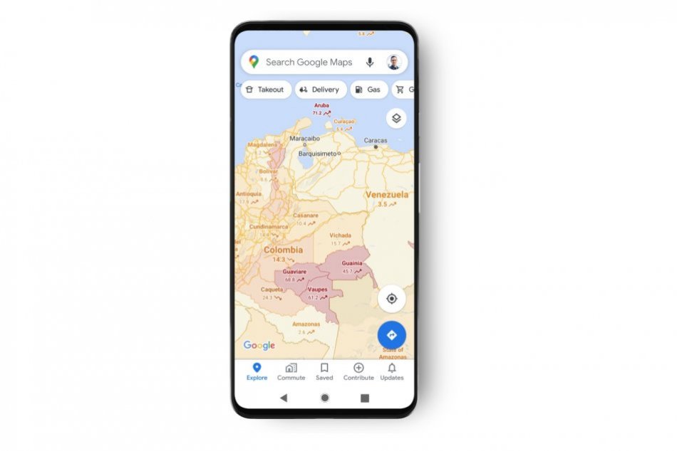 COVID-19 Informácie na Mapách Google