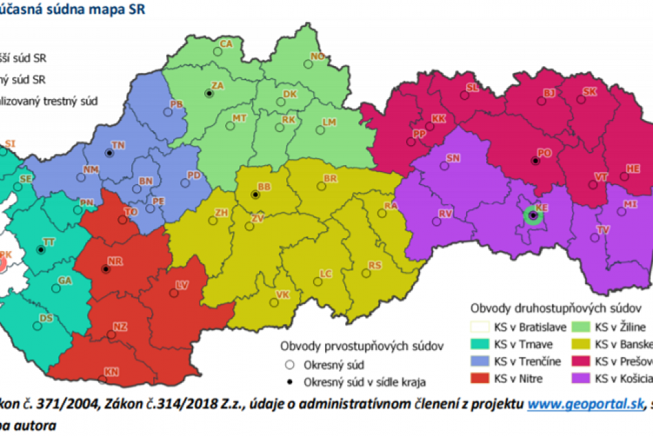 Nová mapa súdov