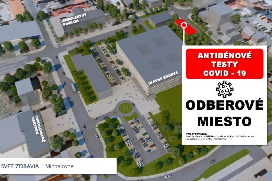 Otestovať sa bezplatne môžete už na ďalšom mieste v Michalovciach
