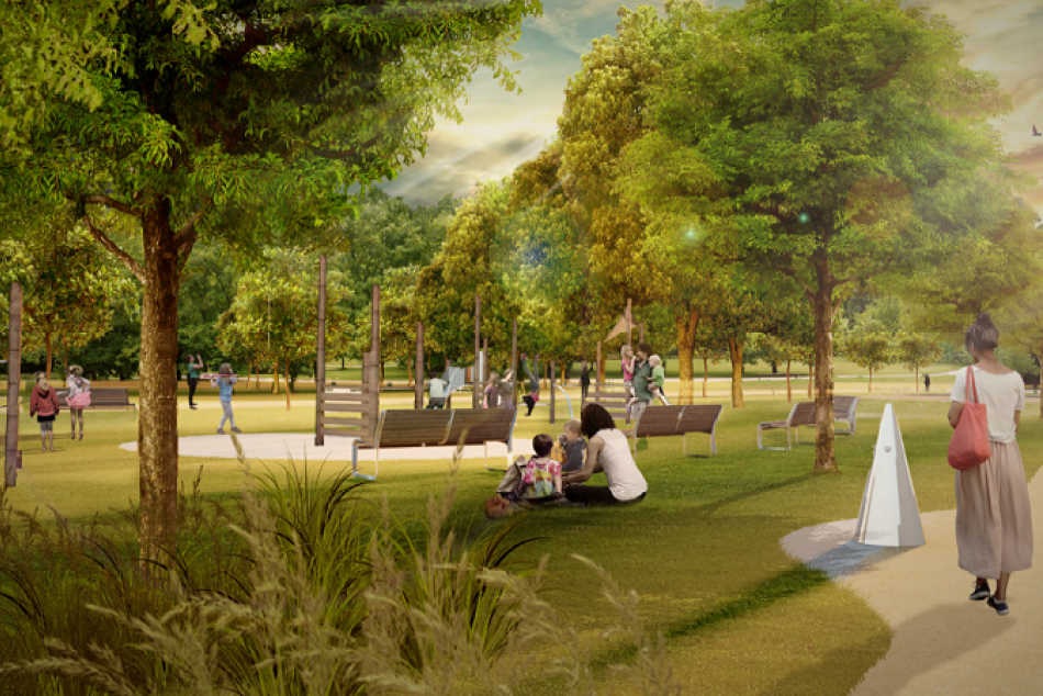 Obrazom: Vizualizácie parku Vlada Clementisa v Prešove