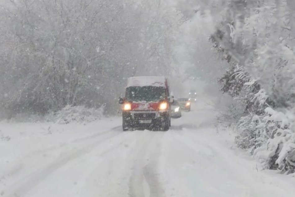 Sneženie v Košiciach a okolí