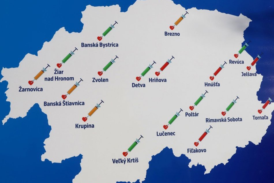 V OBRAZOCH: Očkovacie centrá v Banskobystrickom kraji