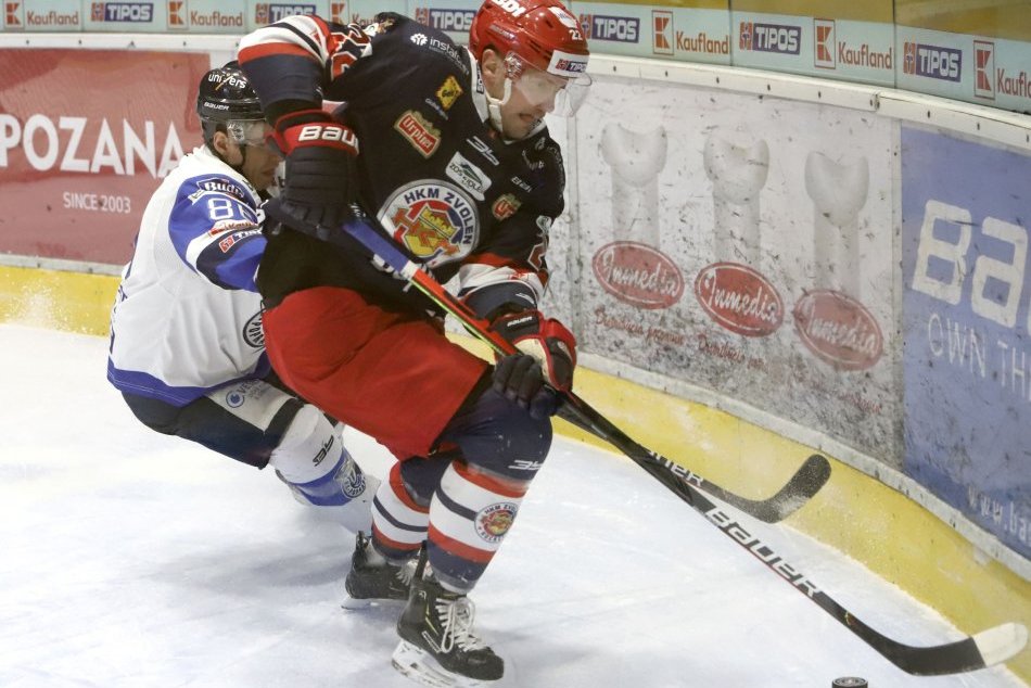 V OBRAZOCH: Zábery zo zápasu HKM Zvolen - HK Poprad