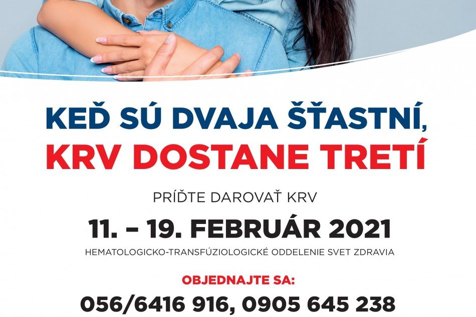 Valentínska kvapka krvi v Michalovciach