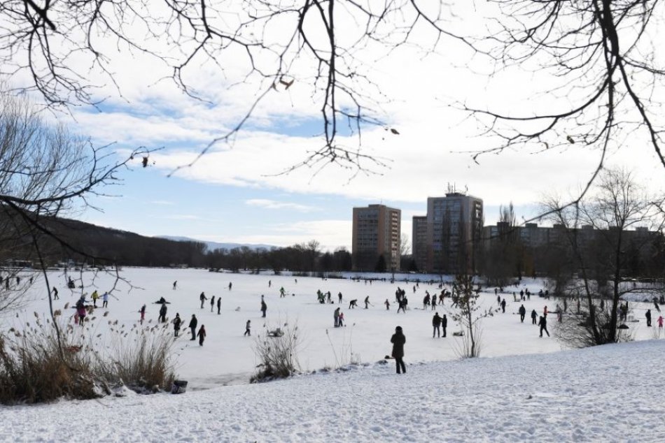 Korčuľovanie na košickom Jazere