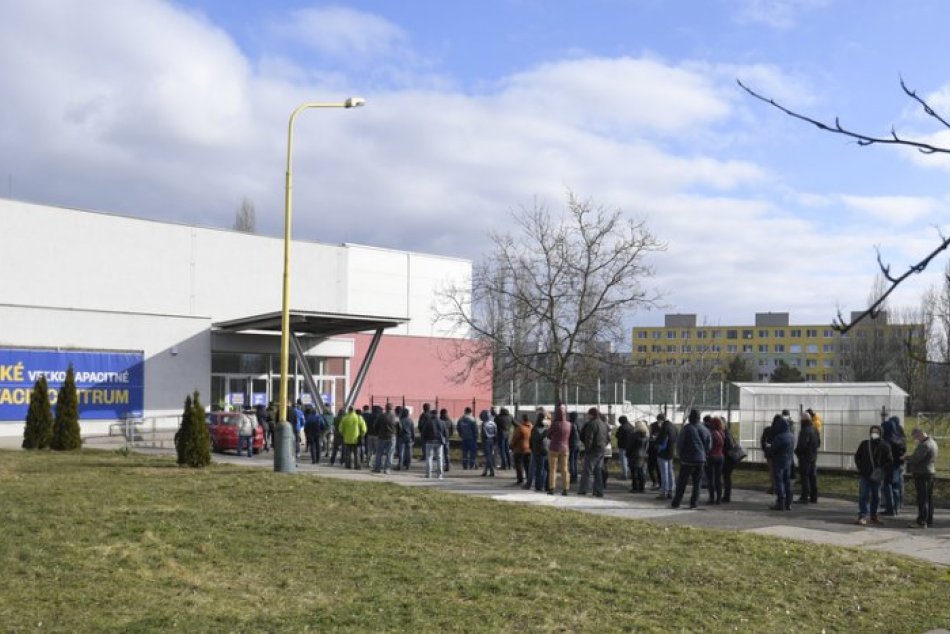Veľkokapacitné očkovacie centrum v Košiciach