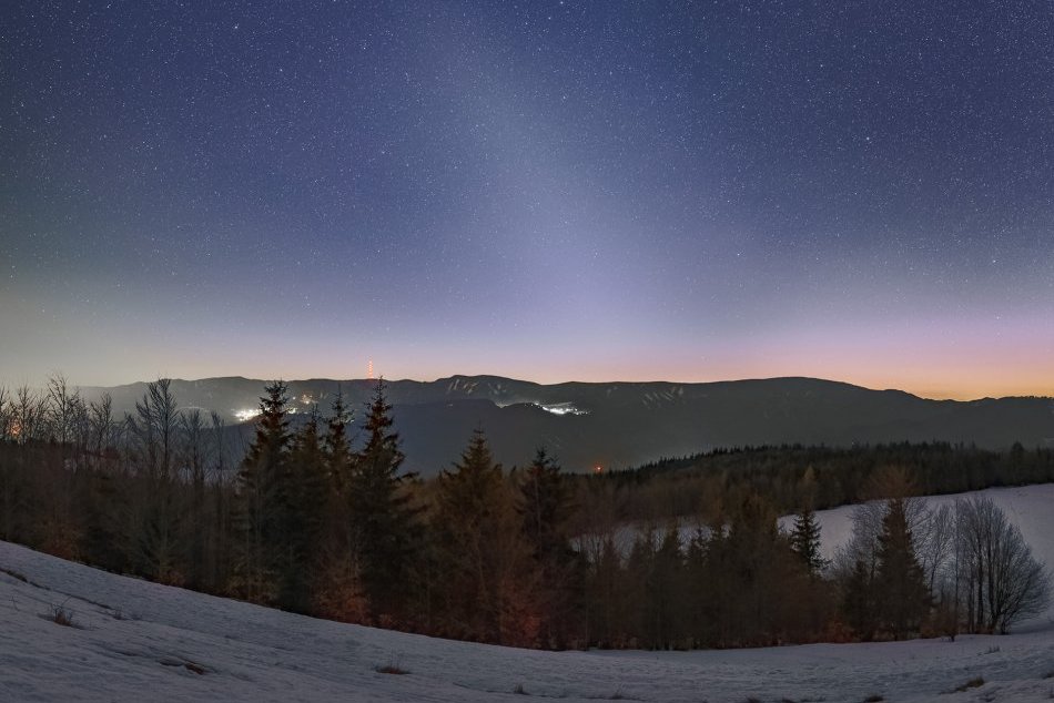 V OBRAZOCH: Pri Bystrici sa objavilo zodikálne svetlo