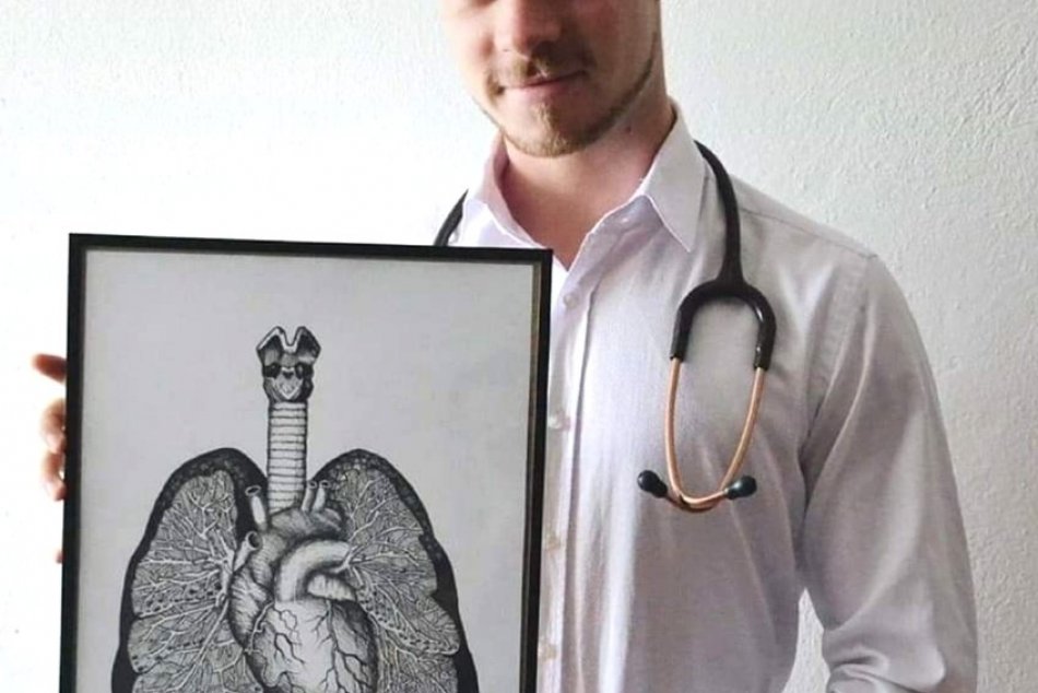 Mladý umelec a študent medicíny Marek Kajan