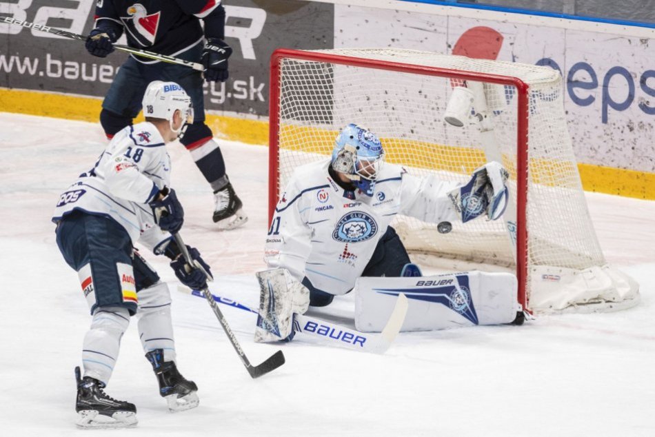 OBRAZOM: Slovan Bratislava - HK Nitra 5:1 v 5. zápase štvrťfinále