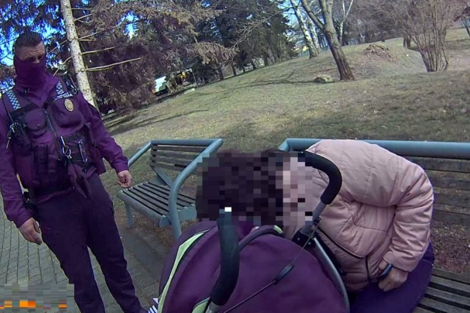 V OBRAZOCH: Vo zvolenskom parku bola matka s dvomi promile a kočíkom