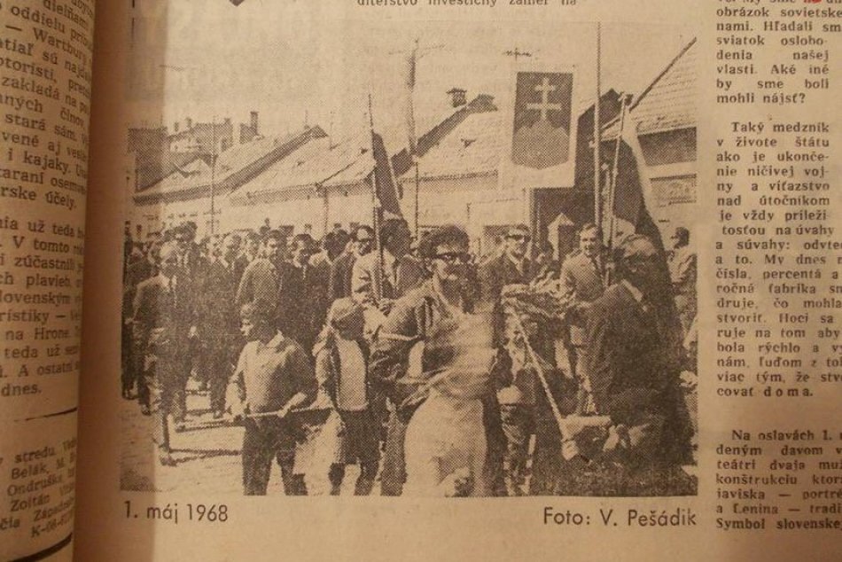 Prvomájové oslavy v Šali na RETRO fotografiách