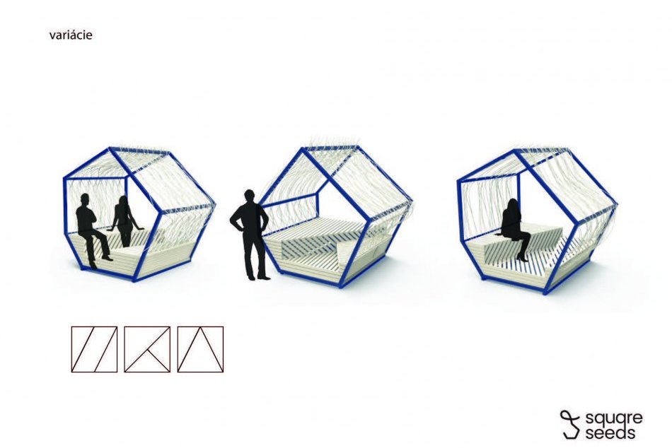 Projekt Square seeds na námestí pred DAB v Nitre