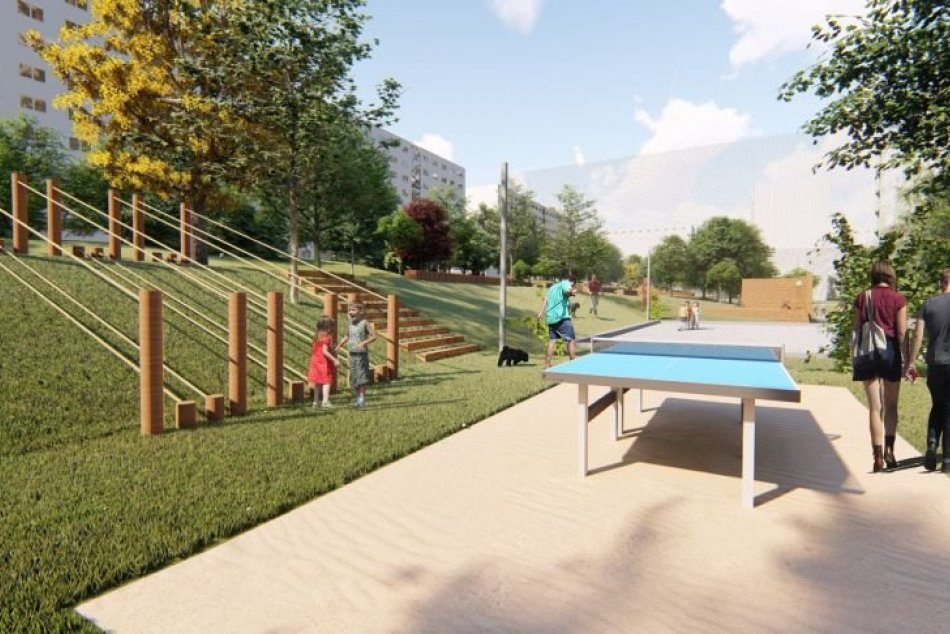 VIZUALIZÁCIE revitalizácie vnútrobloku na Tulskej ulici na Fončorde