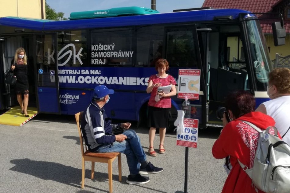 Očkovací autobus Košického kraja