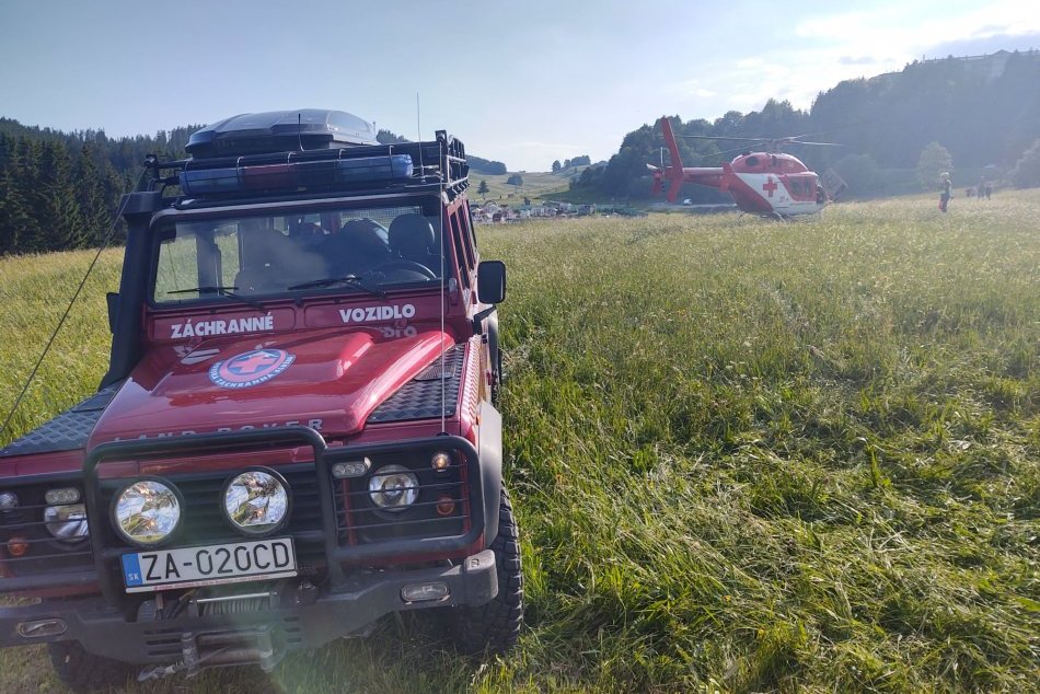 V OBRAZOCH: Pád paraglajdistu na Donovaloch