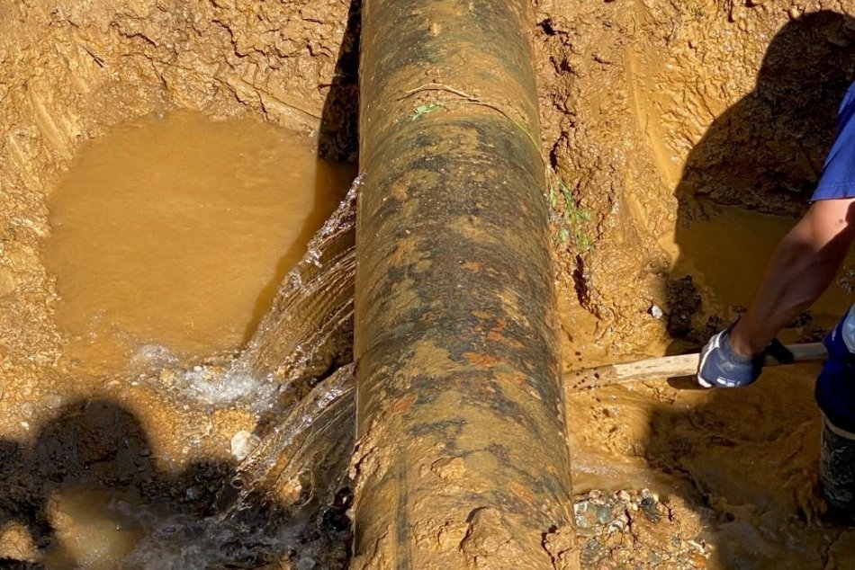 Havária na vodovodnom potrubí v Košiciach